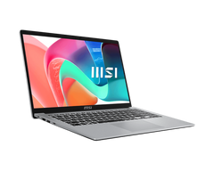 MSI Modern 15 laptop with Intel Core i3/i5/i7 12th or 13th Gen processor, 8GB-16GB RAM, 256GB-512GB NVMe SSD, 15.6-inch Full HD display, slim and lightweight design ideal for office, study, and productivity tasks