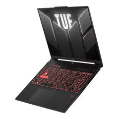 ASUS TUF Gaming A16 laptop with high-performance processor, 16GB RAM, 512GB NVMe SSD, dedicated graphics, 16-inch Full HD display, designed for gaming and heavy multitasking
